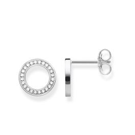 Thomas Sabo Open Circle Silver and Zirconia Stud Earrings