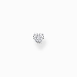 Thomas Sabo Single Heart Pavé Ear Stud - Silver