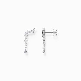 Thomas Sabo Silver Ear Climber Ice Crystals Drop Earrings