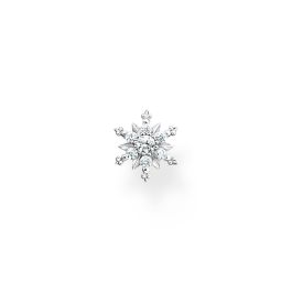 Thomas Sabo Single Earring - Silver and White Zirconia Snowflake