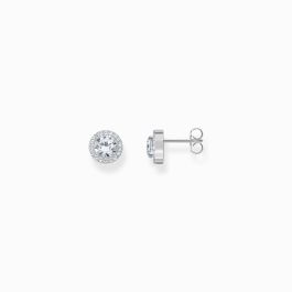 Thomas Sabo Silver Halo Stud Earrings with White Zirconia