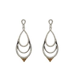 House of Lor Chandelier Earrings with Zirconia