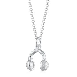 Scream Pretty Headphones Necklace - Silver
