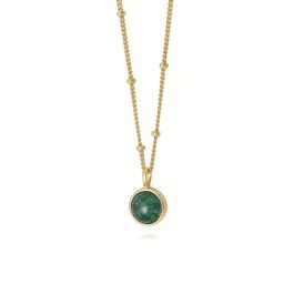 Daisy Green Aventurine Healing Necklace - Gold