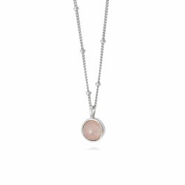 Daisy Rose Quartz Healing Necklace - Silver