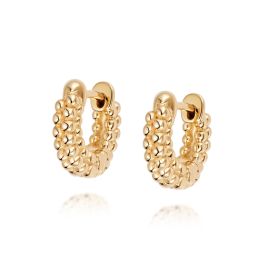 Daisy Dolly Huggie Hoop Earrings - Gold