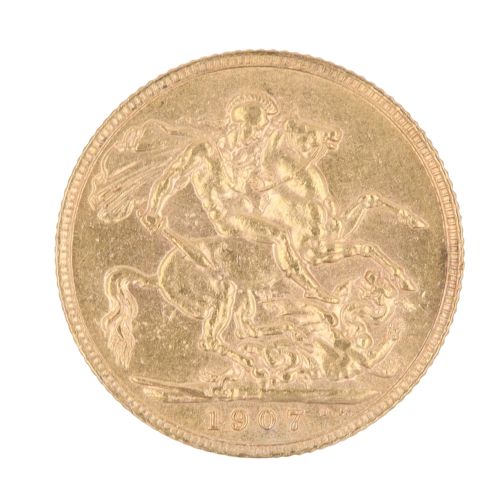 1907 Edward VII Full Sovereign Coin