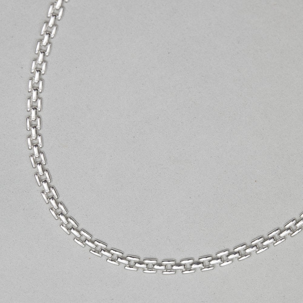 Inicio Silver Plated Recycled Gate Chain Necklace - Gift Pouch