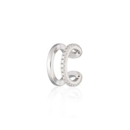 Scream Pretty Double Band Ear Cuff - Silver