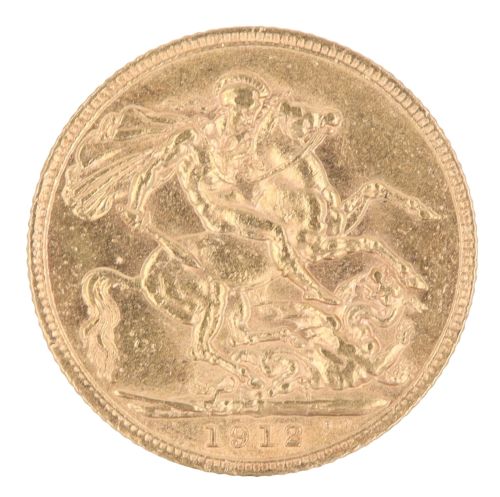 1912 George V Full Sovereign Coin