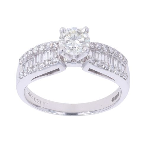 14ct White Gold 1.20ct Diamond Solitaire Ring