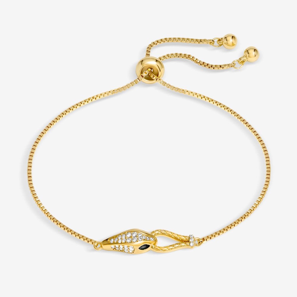 Jon Richard Gold Plated Snake Toggle Bracelet