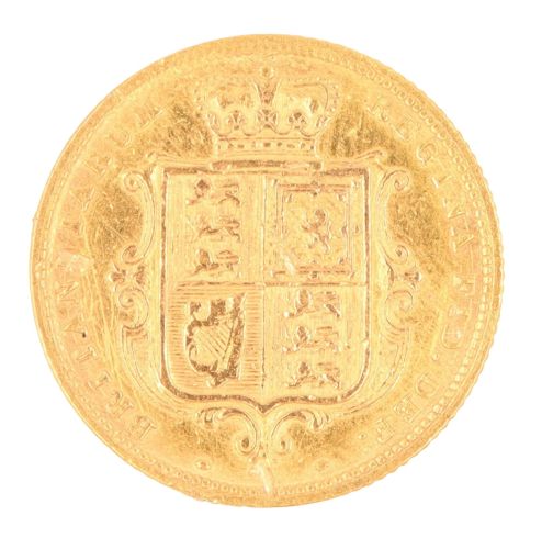 1885 Victoria Half Sovereign Coin