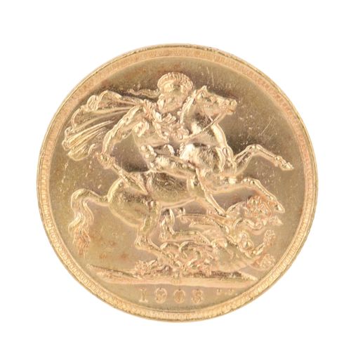 1903 Edward Full Sovereign Coin