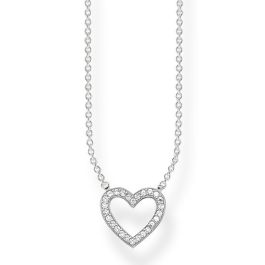 Thomas Sabo Open Heart Necklace - Silver and Zirconia