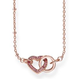 Thomas Sabo Together Heart Necklace - Rose and Red