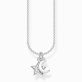 Thomas Sabo Star and Moon Necklace - Silver and Zirconia