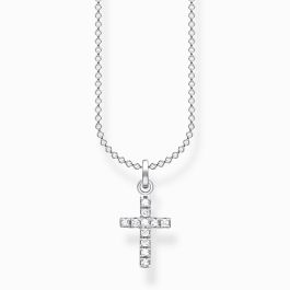Thomas Sabo Pavé Cross Silver Necklace