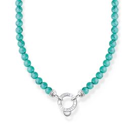 Thomas Sabo Silver and Turquoise Charm Necklace
