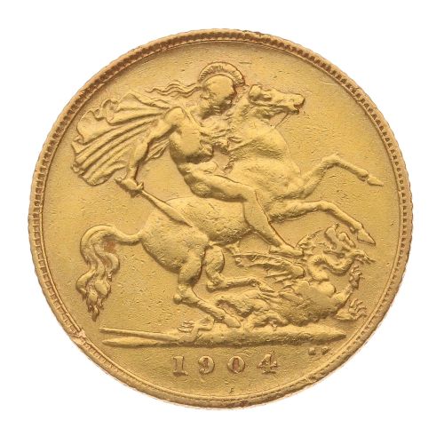 1904 Edward VII Half Sovereign Coin