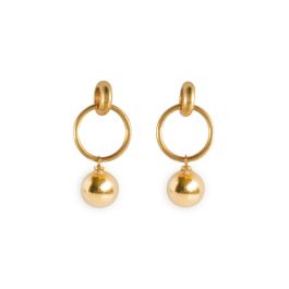 Shyla Layla Solid Ball Gold Earrings
