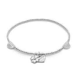 Annie Haak Lulu Silver Charm Bracelet - Four Heart Clover