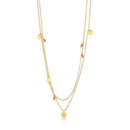 Ania Haie Dotted Double Necklace - Gold