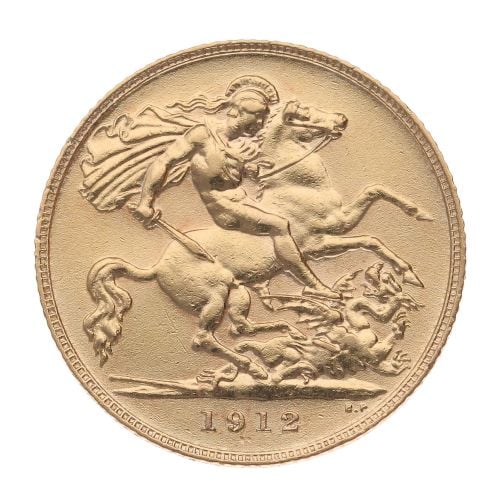 1912 George V Half Sovereign Coin