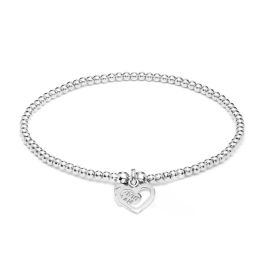Annie Haak Santeenie Silver Charm Bracelet - Open Heart