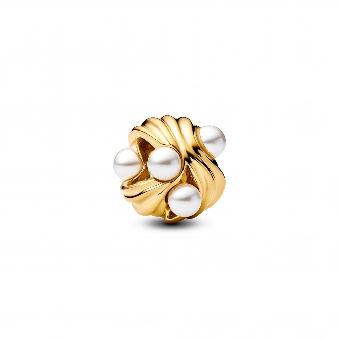 Pandora 14k Gold-Plated Abstract Waves Charm