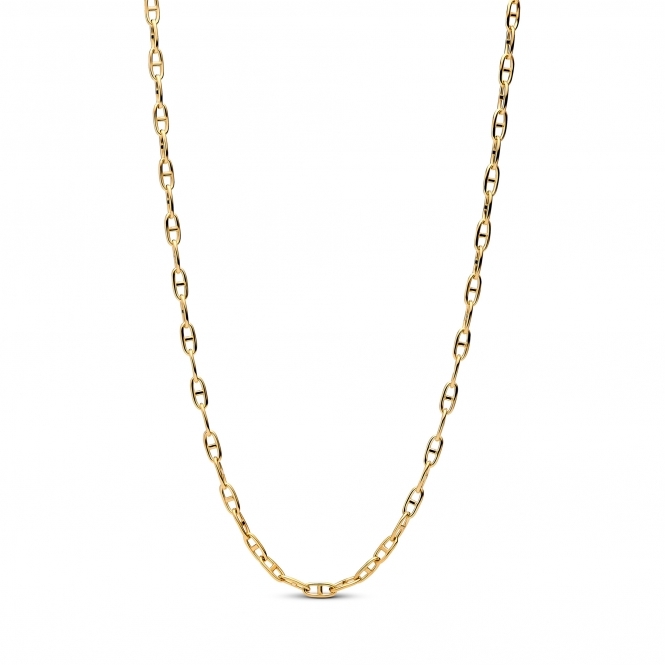Pandora 14k Gold-Plated Anchor Chain Necklace