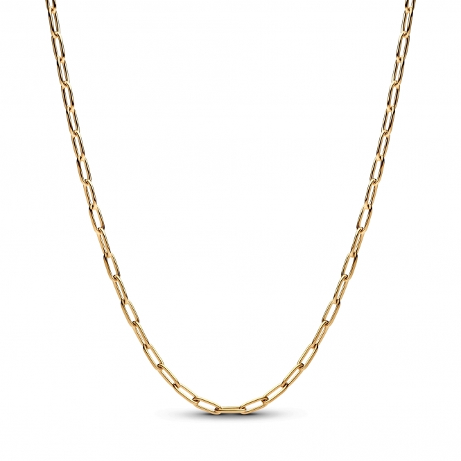 Pandora 14k Gold-Plated Elongated Link Chain Necklace