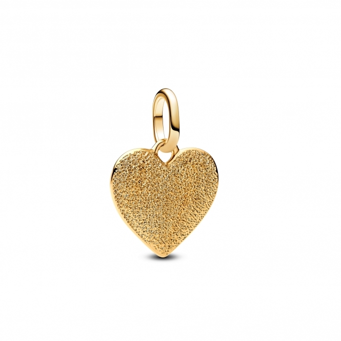 Pandora 14k Gold-Plated Engravable Heart Medallion Charm