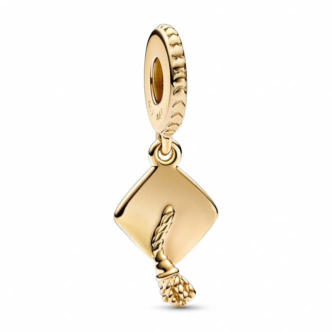 Pandora 14k Gold-plated Graduation Cap Dangle Charm