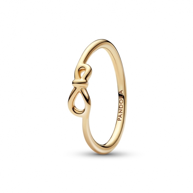 Pandora 14k Gold-plated Infinity Knot Ring