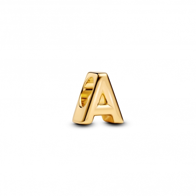 Pandora 14k Gold-Plated Letter A Alphabet Charm