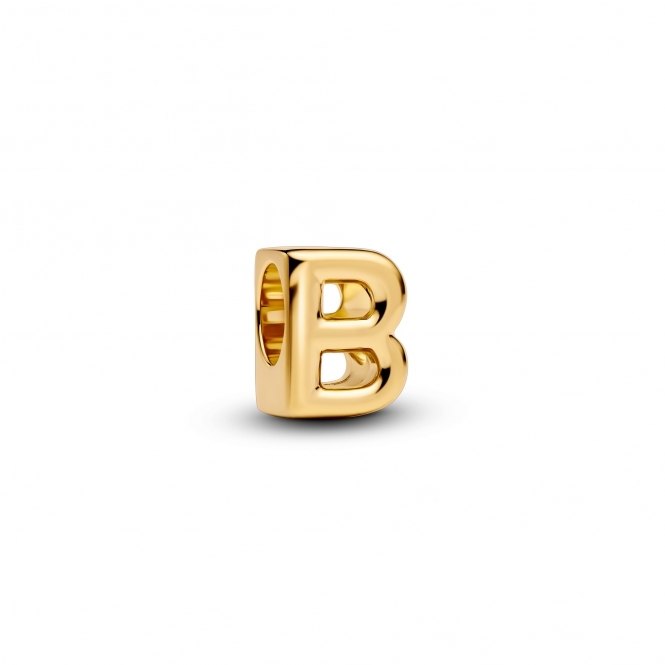 Pandora 14k Gold-Plated Letter B Alphabet Charm
