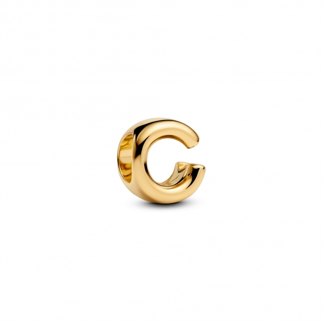 Pandora 14k Gold-Plated Letter C Alphabet Charm