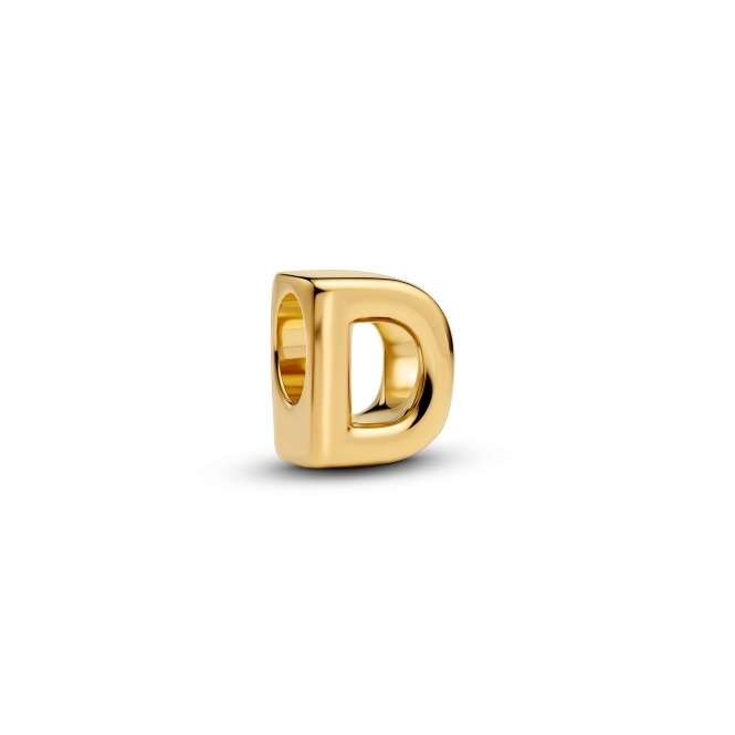 Pandora 14k Gold-Plated Letter D Alphabet Charm