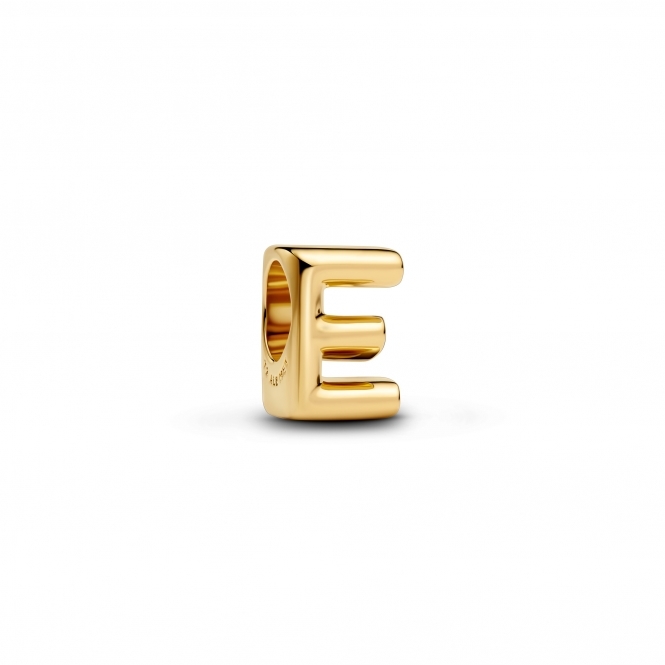 Pandora 14k Gold-Plated Letter E Alphabet Charm