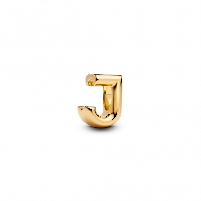 Pandora 14k Gold-Plated Letter J Alphabet Charm