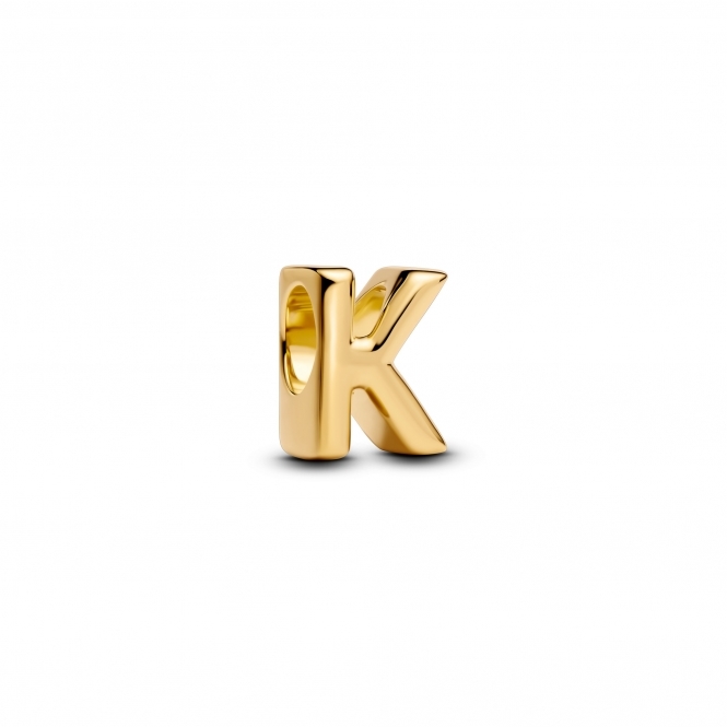 Pandora 14k Gold-Plated Letter K Alphabet Charm