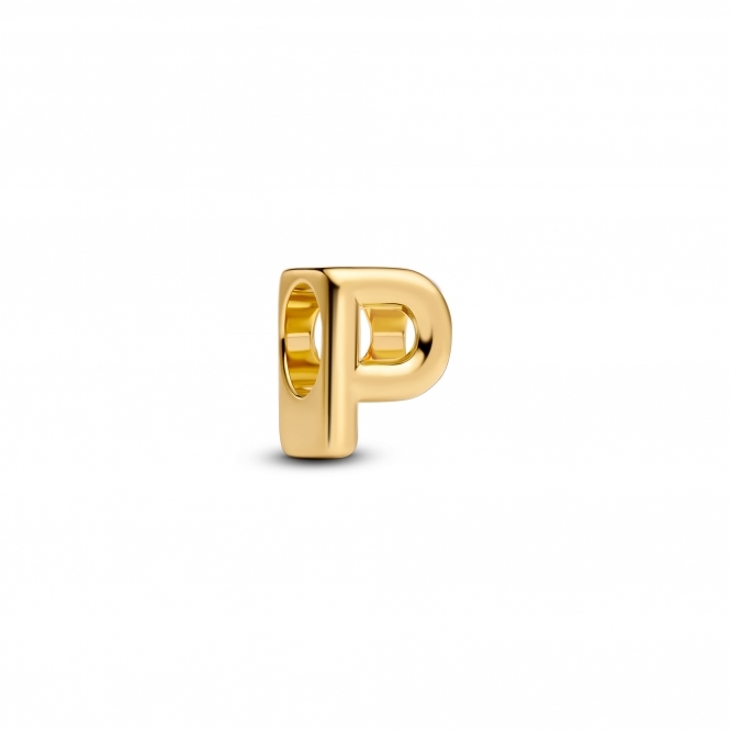 Pandora 14k Gold-Plated Letter P Alphabet Charm