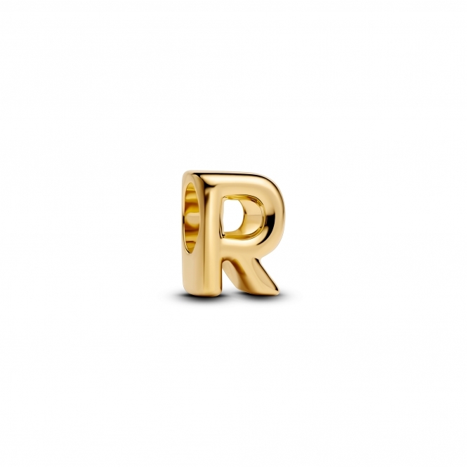Pandora 14k Gold-Plated Letter R Alphabet Charm