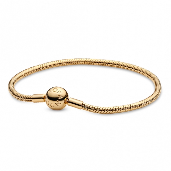 Pandora 14k Gold-Plated Moments Snake Chain Bracelet