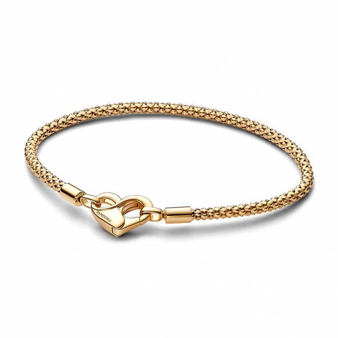 Pandora Moments 14k Gold-Plated Studded Chain Bracelet