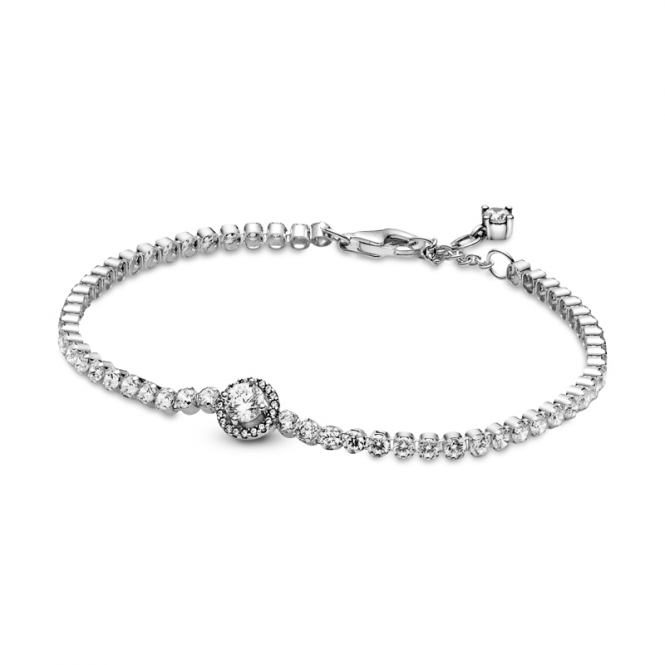 Pandora Sparkling Halo Tennis Bracelet 599416C01