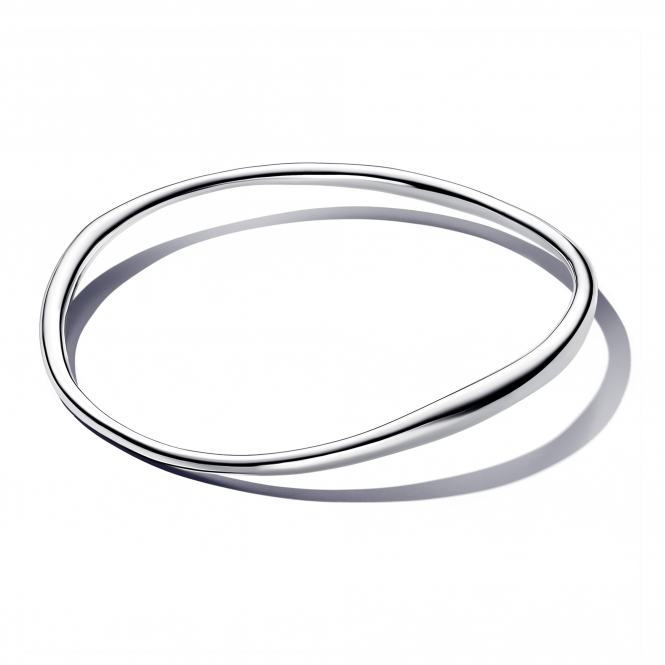 Pandora Sterling Silver Organically Shaped Bangle