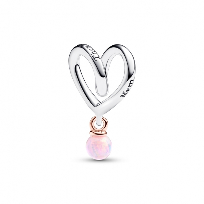 Pandora Two-tone Wrapped Heart Charm