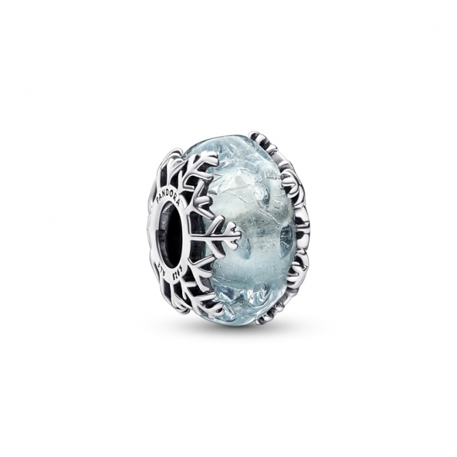 Pandora Winter Blue Snowflake Murano Charm 792377C00